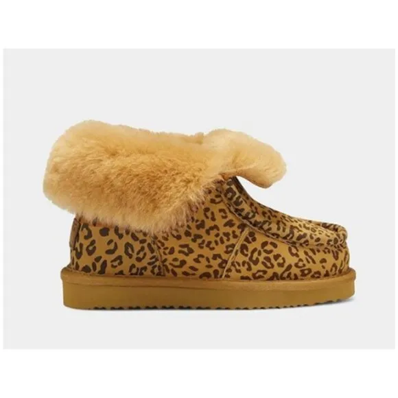 Aerosoles Girl's Mini Alaksa Toasty Boot Size 1 LEOPARD