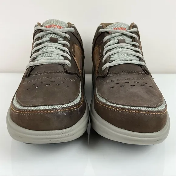 Aetrex Men’s Java Sport Lace Brown Leather Athletic Walking Shoes Size 8.5 M
