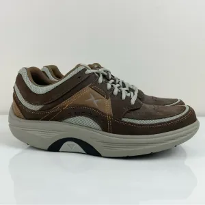 Aetrex Men’s Java Sport Lace Brown Leather Athletic Walking Shoes Size 8.5 M