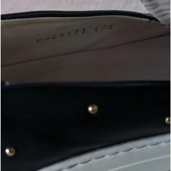 AGL ATTILIO GIUSTI LEOMBRUNI Black Leather Studded Slip On Sneakers Size 40.5