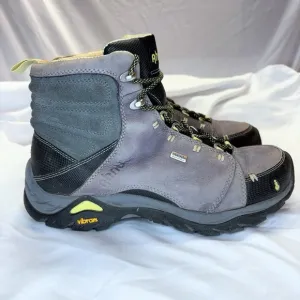 Ahnu Montara Mid Hiking Boots Women's Sz 7.5 Gray eVent Waterproof Leather Shoes
