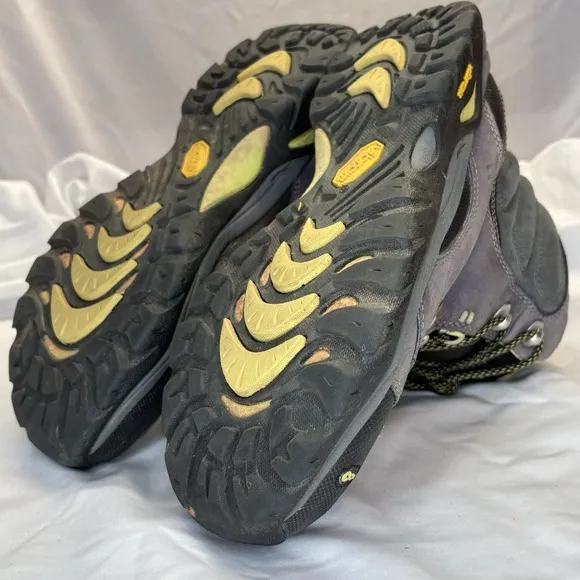 Ahnu Montara Mid Hiking Boots Women's Sz 7.5 Gray eVent Waterproof Leather Shoes