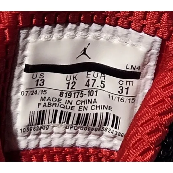 Air Jordan Sneakers Jumpman Team 2 Chicago 819175 Nike Basketball Shoes Mens 13