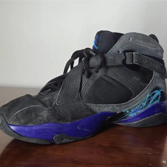 Air Jordan VIII 8 Retro 467808-009 Shoes Size Mens 9.5 Basketball Retro Sneakers