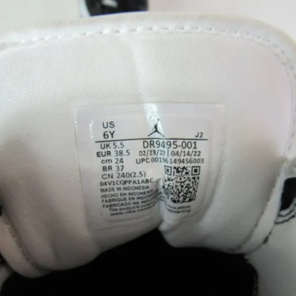 Air Jordan1 Mid Hologram Big Kids' Sneaker Shoes Size 5Y MJ Images Black/Concord