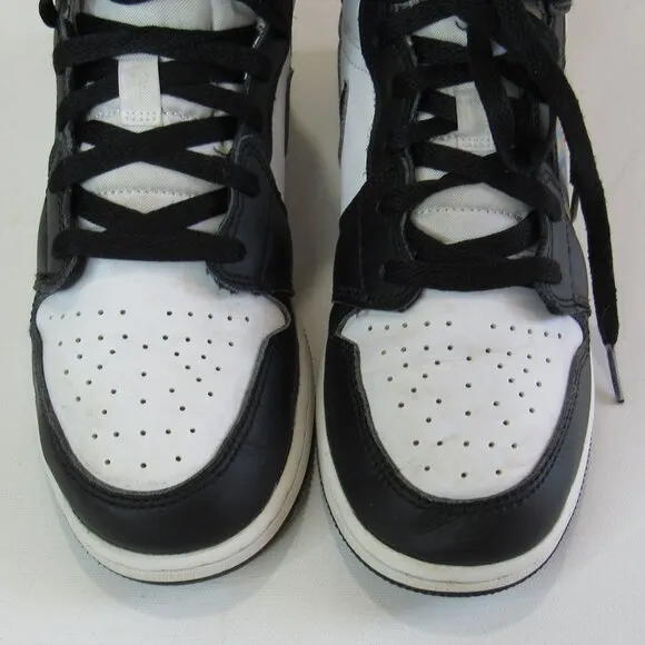 Air Jordan1 Mid Hologram Big Kids' Sneaker Shoes Size 5Y MJ Images Black/Concord