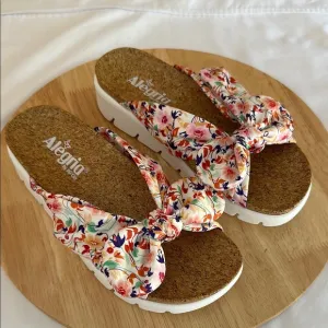 Alegria Adjustable Slide Sandals - Poppy 7/7.5
