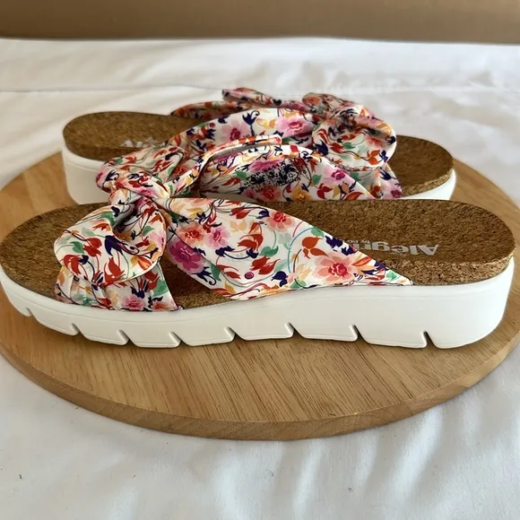 Alegria Adjustable Slide Sandals - Poppy 7/7.5