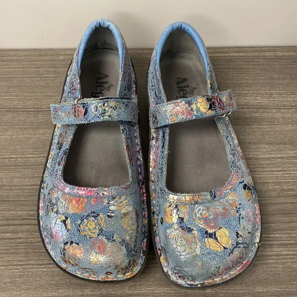 Alegria Belle Leather Mary Jane Shoes size 38