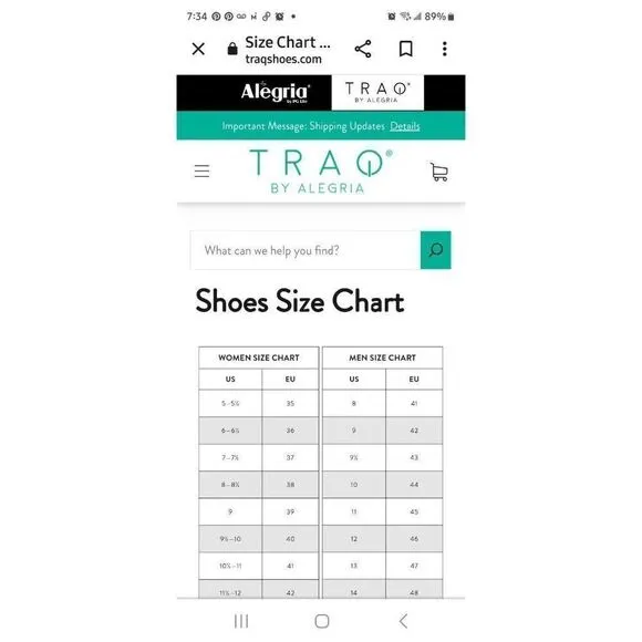 Alegria TRAQ Athletic Walking Shoes Women's Size 39