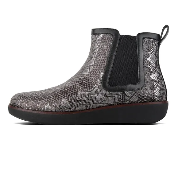 ALEXA Snake-Print Chelsea Boots