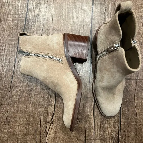 Alexa Suede Leather Comfortable Lightweight Flexible Booties
