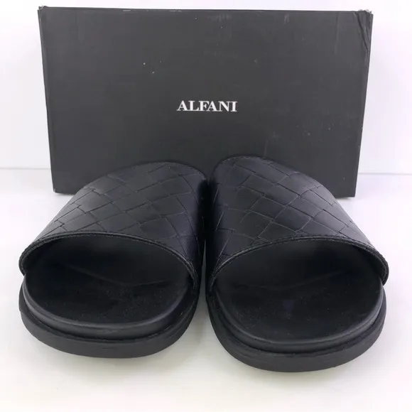 Alfani Atlas Black Slip On Slide Shoes