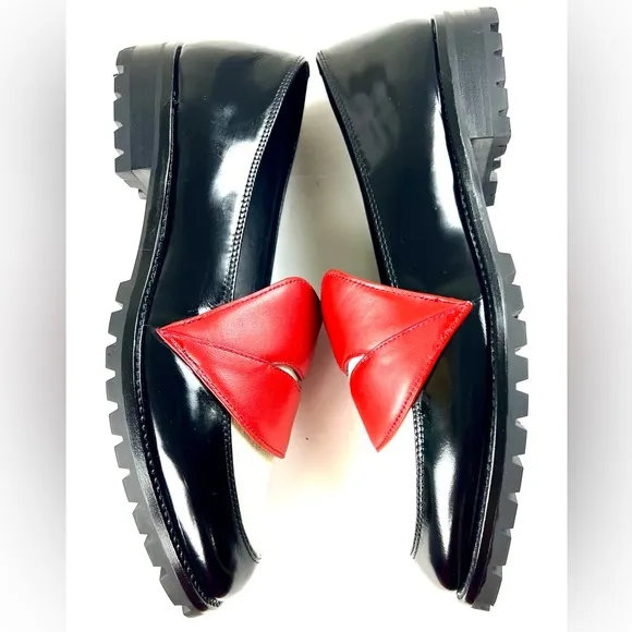 Alice   Olivia Red Taman Loafers