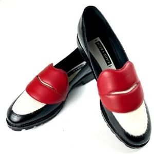 Alice   Olivia Red Taman Loafers