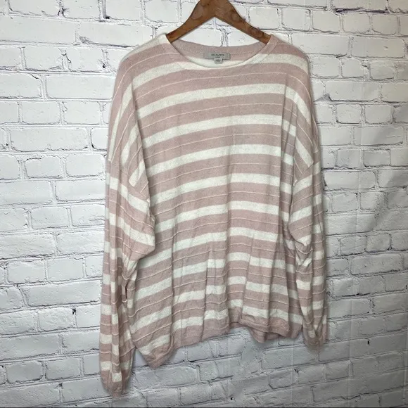 All Saints Cassia Striped Boat Neck Sweater