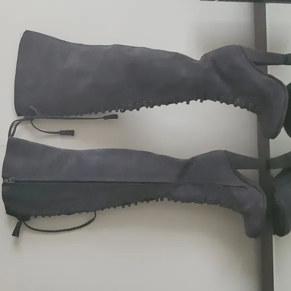 All Saints Over The Knee Size 37 Leather Suede Boots