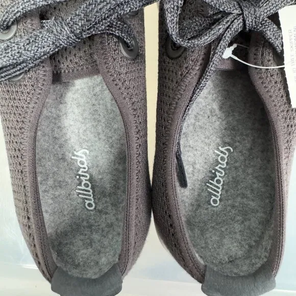 Allbirds Sneakers Womens 6 Gray Kauri Jo Tree Skipper Tie Boat Shoe Comfort NEW