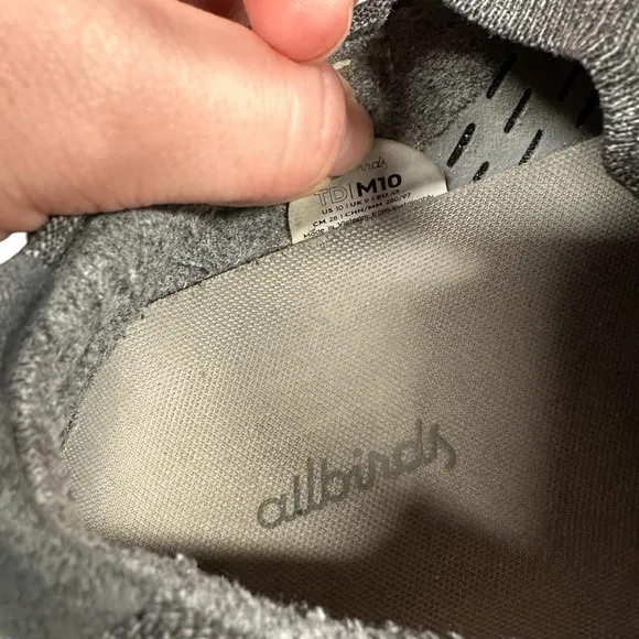 Allbirds Tree Dasher Heather Grey With Dark Grey Running Shoes Men’s Size 10