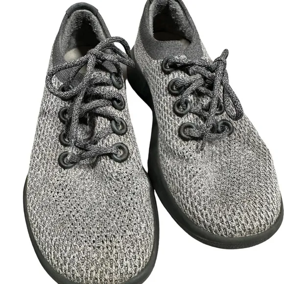 Allbirds Tree Dasher Heather Grey With Dark Grey Running Shoes Men’s Size 10