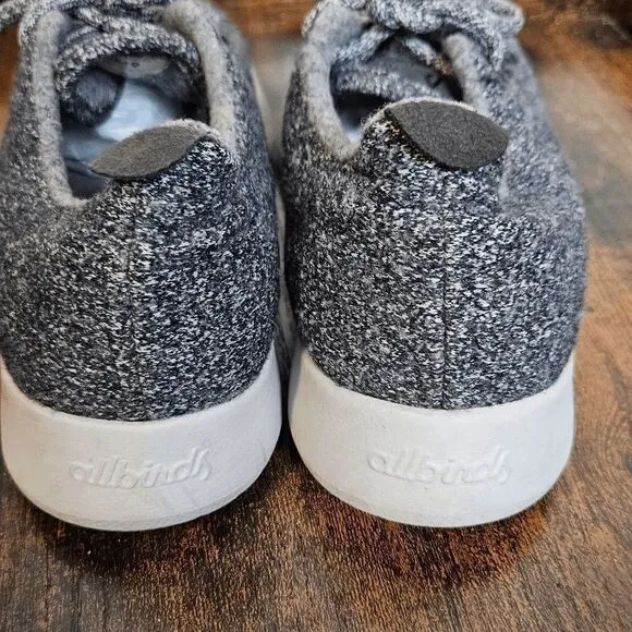 Allbirds Tree Runners Heathered Grey Comfort Walking Shoes Mens Gray Size 9