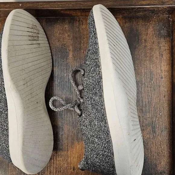 Allbirds Tree Runners Heathered Grey Comfort Walking Shoes Mens Gray Size 9