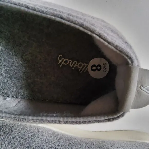 Allbirds WL Wool Lounger Merino Slip On Shoes Women’s Size 8 Grey