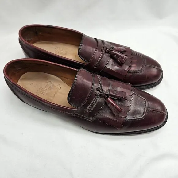 Allen Edmonds Cannondale Split Toe Tassel Kiltie Loafer Shoes Size 13 D Black
