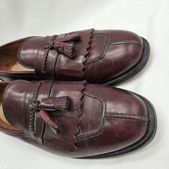 Allen Edmonds Cannondale Split Toe Tassel Kiltie Loafer Shoes Size 13 D Black