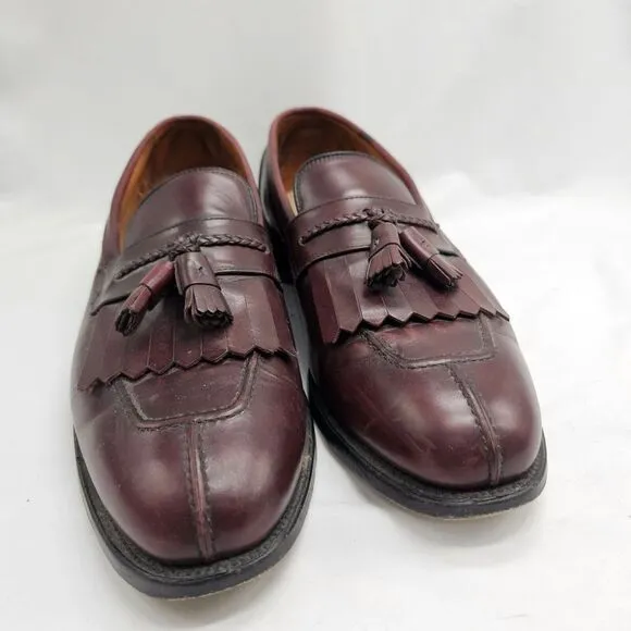 Allen Edmonds Cannondale Split Toe Tassel Kiltie Loafer Shoes Size 13 D Black