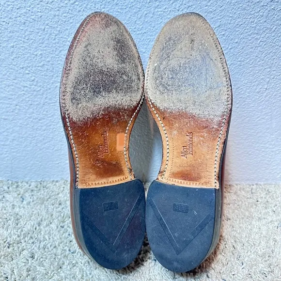 Allen Edmonds Dalton 87703 Brown Tasseled Slip On Loafer Shoes Size 9.5 A