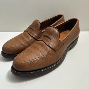 Allen Edmonds‎ Hamilton Men’s Size 10 B Boar Leather Slip On Loafer Shoes VIBRAM