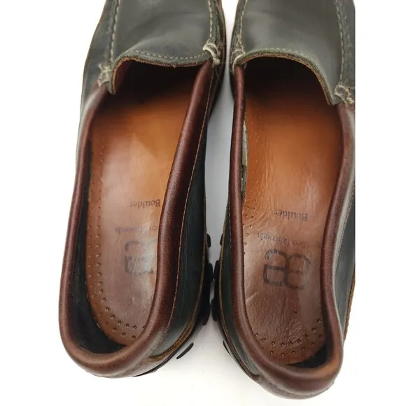 Allen Edmonds Men’s Boulder Black Brown Leather Slip On Loafers Shoes Size 11 B