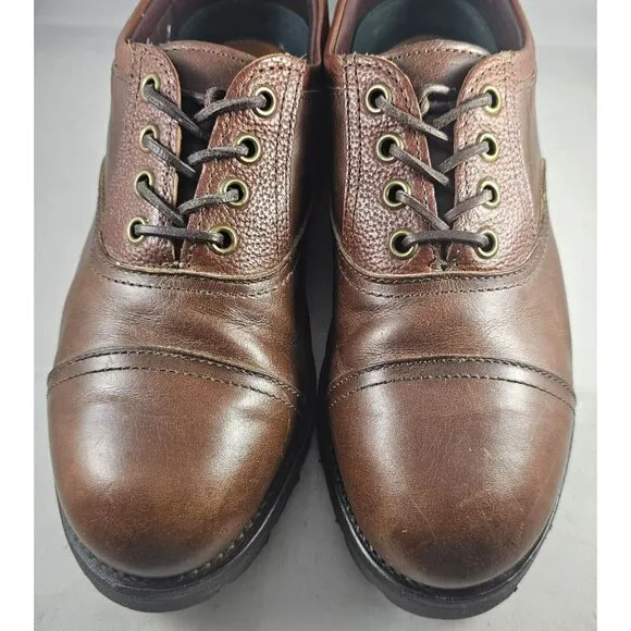 Allen Edmonds Men's Vibram Brown Leather Comfort Lace-Up Shoes Size 6E