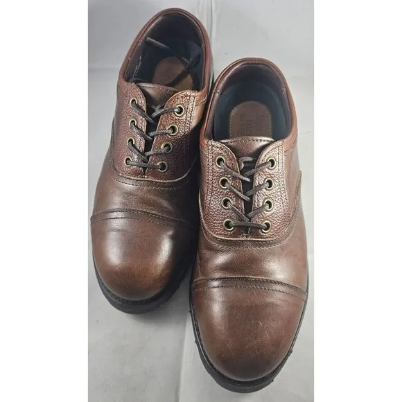 Allen Edmonds Men's Vibram Brown Leather Comfort Lace-Up Shoes Size 6E