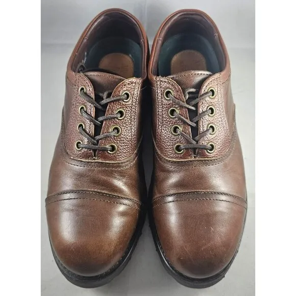 Allen Edmonds Men's Vibram Brown Leather Comfort Lace-Up Shoes Size 6E