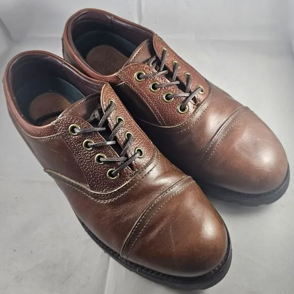 Allen Edmonds Men's Vibram Brown Leather Comfort Lace-Up Shoes Size 6E