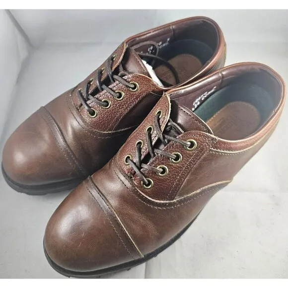 Allen Edmonds Men's Vibram Brown Leather Comfort Lace-Up Shoes Size 6E