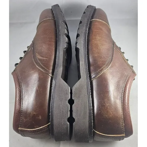 Allen Edmonds Men's Vibram Brown Leather Comfort Lace-Up Shoes Size 6E