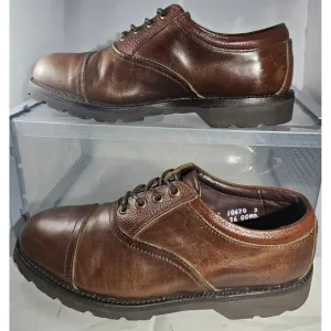 Allen Edmonds Men's Vibram Brown Leather Comfort Lace-Up Shoes Size 6E