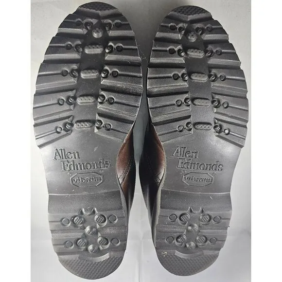 Allen Edmonds Men's Vibram Brown Leather Comfort Lace-Up Shoes Size 6E