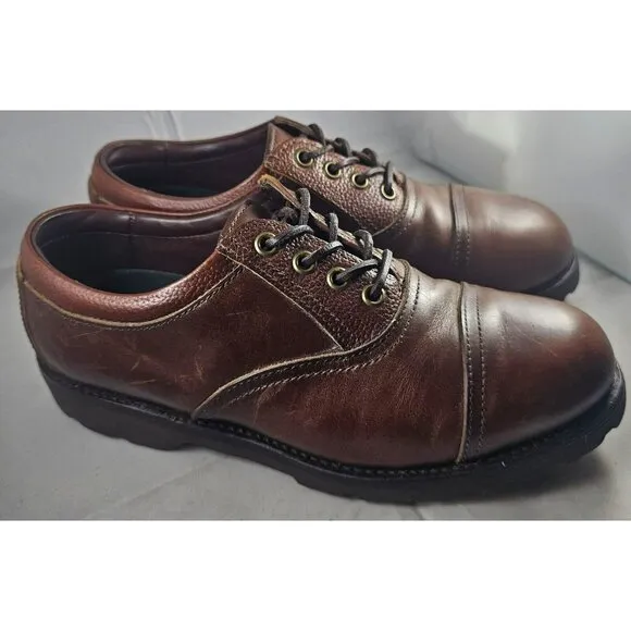 Allen Edmonds Men's Vibram Brown Leather Comfort Lace-Up Shoes Size 6E