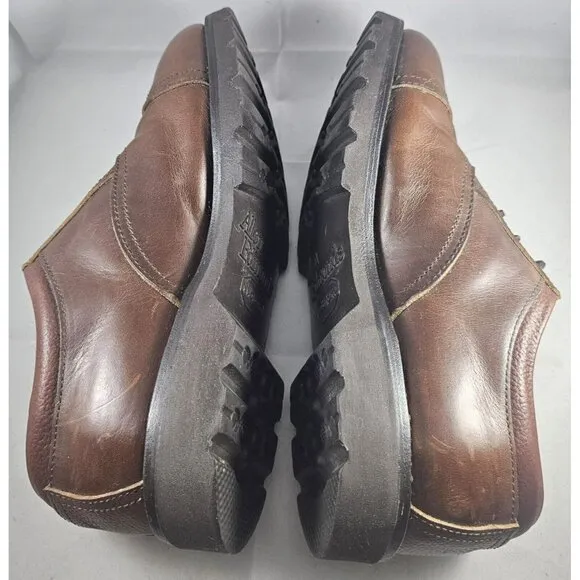 Allen Edmonds Men's Vibram Brown Leather Comfort Lace-Up Shoes Size 6E