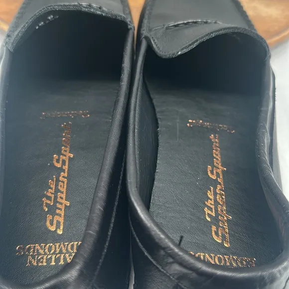 Allen Edmonds Shoes Mens 10 D Black Leather Super Sport Technogel Loafers