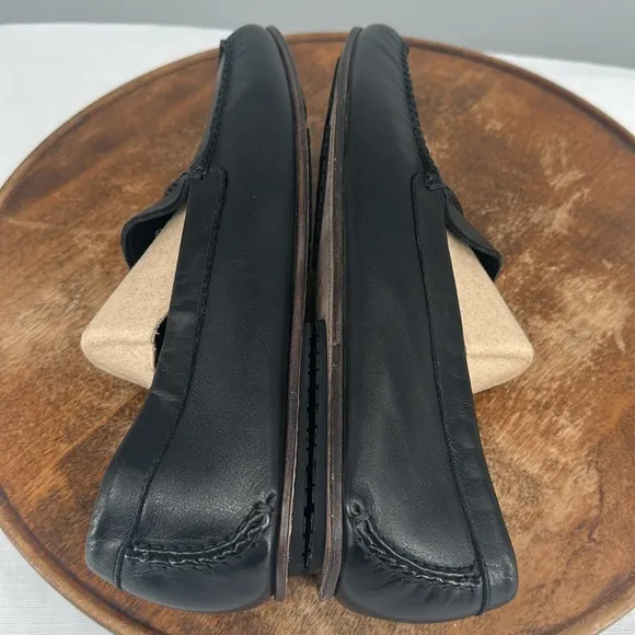 Allen Edmonds Shoes Mens 10 D Black Leather Super Sport Technogel Loafers