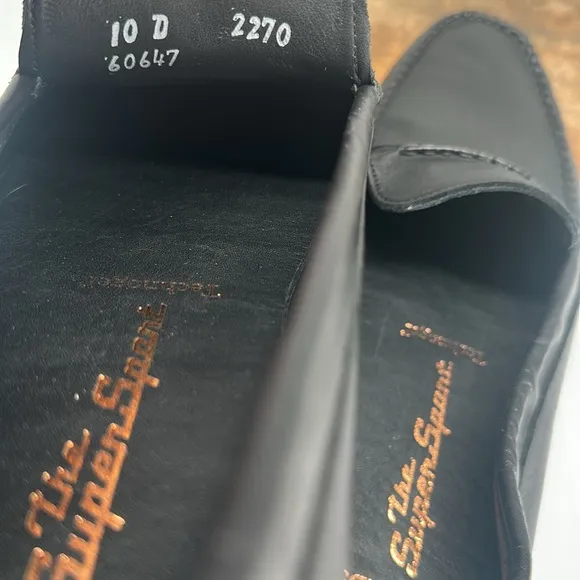Allen Edmonds Shoes Mens 10 D Black Leather Super Sport Technogel Loafers