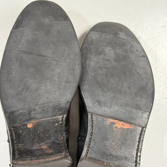 Allen Edmonds Strand Mens Shoes 9 D Black Leather Cap Toe Comfort Oxford Dress