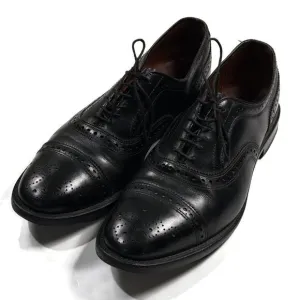 Allen Edmonds Strand Mens Shoes 9 D Black Leather Cap Toe Comfort Oxford Dress