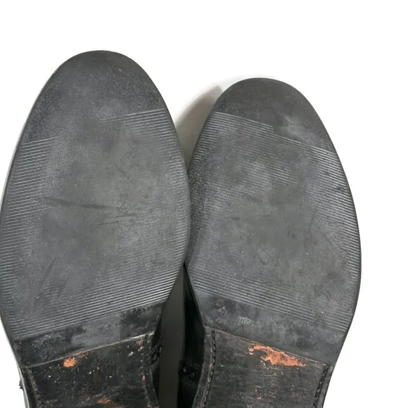 Allen Edmonds Strand Mens Shoes 9 D Black Leather Cap Toe Comfort Oxford Dress