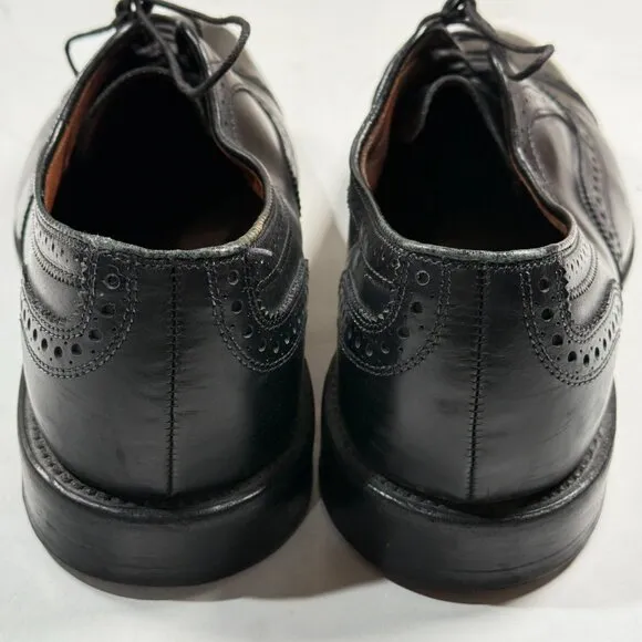Allen Edmonds Strand Mens Shoes 9 D Black Leather Cap Toe Comfort Oxford Dress
